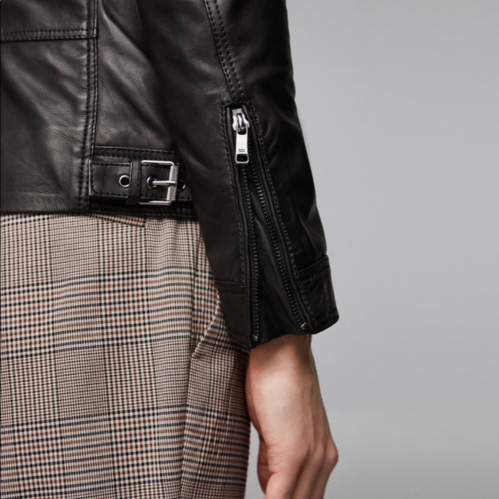 Brand New ZARA men genuine leather jacket - Picture 6 of 7